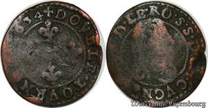 S5969 France Double Tournois Cugnon Jean-Théodore de Löwenstein 1er type 1634