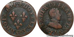 S5970 Double Tournois Louis XIII 1614 A Paris - Faire Offre