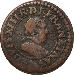 S5976 Louis XIII Double tournois type 1 1616 Paris Moulin du Louvre