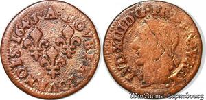 S5977 Double Tournois Louis XIII 1643 A Paris Type Warin - Faire Offre