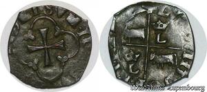 S5980 Rare Louis XIII Vaquette du Béarn du 1er type sans date SUP !