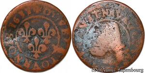 S5983 Fauté Double Profil Louis XIII Double tournois 1633 ->Faire Offre