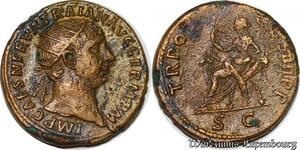 S5993 Rare Trajan Dupondius Rome 101-102 TR POT COS IIII P P/ S/ C