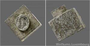 S8782 Vatican Unique Papal Matrix Seal St Vincent de Paul 1600's 1700's AU