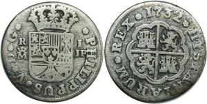 O8006 Spain Real Philip V 1732 M JF Madrid Silver ->M offer