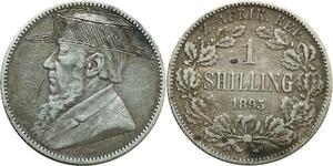O8032 Unique South Africa Shilling 1895 Engraved Silver ->M offer