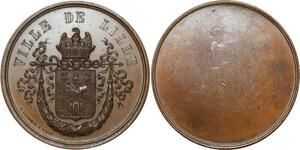 O8094 Médaille Uniface Ville Lille Lecomte SPL ->Make offer