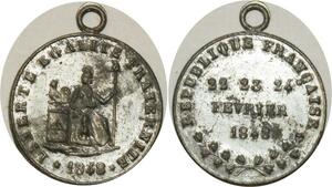 O8111 Médaille Révolution Liberté Février 1848 SUP ->M offre
