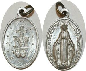 O8114 Médaille Vierge Marie Conçue sans péché Coeur brisé SUP ->M offre