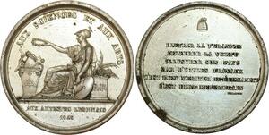 O8116 Rare Médaille Rév. 1848 Garapon Artistes Lyonnais Républicains SUP