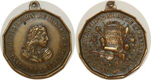 O8156 Médaille inauguration statut 1844 J.B Poquelin de Molière 1622 1673 SUP