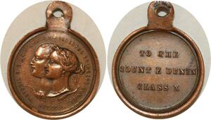O8159 British Medal Victoria Albert To The Count e dunin Class X Quality AU