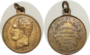 O8160 Médaille Eugène Beauharnais Règne Napoléon III 1862 ->Make offer