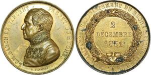O8191 Médaille Baron de Vincent Préfet Rhône 1851 Schmitt Superbe ->M offre