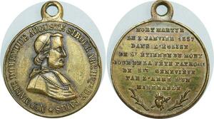 O8193 Médaille Dominique Sibour Mort Martyr 1857 Eglise St Etienne du Mont