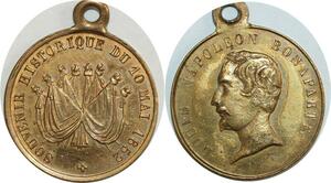 O8198 Médaille Louis Napoleon Bonaparte Souvenir Historique 10 Mai 1852 SUP