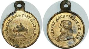 O8217 Médaille Mort Monsegnieur Affre Archevèque Paris 1848 Superbe