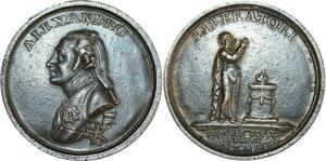 O8250 Russia Scare Medal Judaica Exit Jews 1805 Alexander Tsar Diakov 300.1
