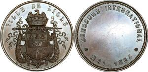 O8290 Médaille Napoléon III Concours International 1863 SPL ->Make offer