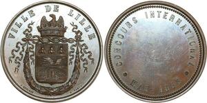 O8296 Médaille Napoléon III Concours International 1863 SPL ->Make offer