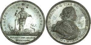 O8302 Scarce Medal Russia Peter I 1698 defeat of Streltzy Mutiny 1698 SUP AU