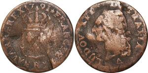 O8367 France Sol Louis XVI 1791 R Orléans 2eme sem ->Make offer