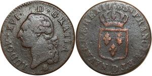 O8375 France Sol Louis XVI 1785 D Lyon ->Make offer