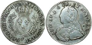 O8433 Inedit France R4 1/10 Ecu Louis XV br oliviers 1729 P Dijon Argent ->M offre