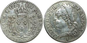 O8439 Rare France 1/10 Ecu Louis XV vieille tête 1773 A Paris Argent ->M offre