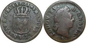 O8454 France Sol Louis XV Vieille Tête 1771 V Troyes ->Make offer