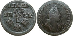 O8509 Rare France Liard Louis XIV 1693 L Couronné Lille ->Make offer