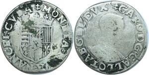 O8549 Rare France Lorraine Charles III Teston 1574 1580 Nancy Argent ->M offre