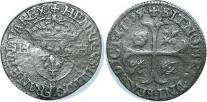 O8555 France Henri IV 1589-1610 Douzain 2ème type 1595 C Saint-Lô ->M offre