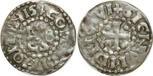 O8579 France Denier Maine Herbert I 1015 - 1036 Signum deI Vivi Argent -&gt;M offre