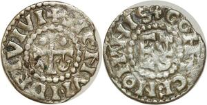 O8588 France Denier Maine Herbert I 1015 - 1036 Signum deI Vivi Argent ->M offre