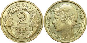 O8715 France 2 Francs Morlon 1938 SUP++ ->Make offer