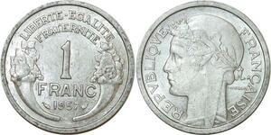 O8838 France 1 Franc Morlon 1957 SPL ->Make offer