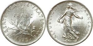 O8847 France 1 Franc Semeuse 1975 FDC ! ->Make offer