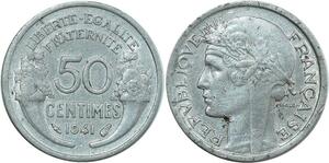 O8953 France 50 Centimes Morlon 1941 SUP ->Make offer