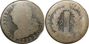 O8992 France Constitution 2 Sols Louis XVI François 1792 A Paris ->Make offer
