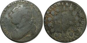 O9044 France Constitution 12 Deniers Louis XVI François An 4 1792 T Nantes ->M offre