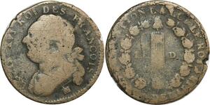 O9047 France Constitution 12 Deniers Louis XVI François MA Marseille ->Make offer