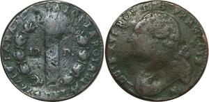 O9054 France Constitution 12 Deniers Louis XVI François An 4 1792 N Perpignan ?