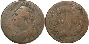 O9074 France Constitution 12 Deniers Louis XVI François An 4/3 1792 D. Dijon ->M offre
