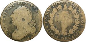 O9085 France Constitution 12 Deniers Louis XVI François anAn 3 1791 A Paris ->M offre