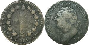 O9093 France Constitution 12 Deniers Louis XVI François An 5 1793 D. Dijon ->M offre