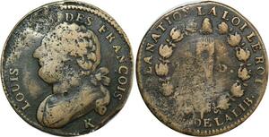 O9098 France Constitution 12 Deniers Louis XVI François K Bordeaux ->Make offer
