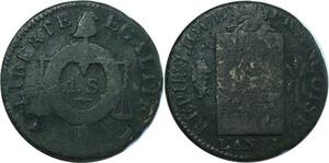 O9127 Rare France Convention Un Sol aux balances Louis XVI Françoise I Limoges ->M offre