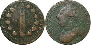 O9160 France Constitution 12 Deniers Louis XVI François An 4 1792 N Montpellier