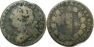 O9163 France Constitution 12 Deniers Louis XVI François An 4 1792 T. Saumur ->M offre
